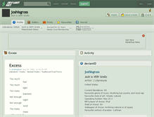 Tablet Screenshot of joshisgross.deviantart.com