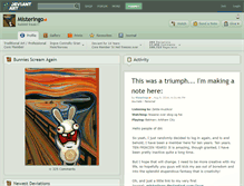 Tablet Screenshot of misteringo.deviantart.com