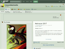 Tablet Screenshot of crescentmarionette.deviantart.com