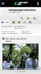 Mobile Screenshot of nahsposseproductions.deviantart.com