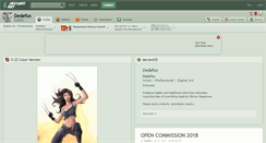 Desktop Screenshot of dedefox.deviantart.com
