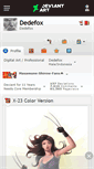 Mobile Screenshot of dedefox.deviantart.com