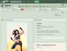 Tablet Screenshot of dedefox.deviantart.com