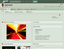 Tablet Screenshot of diablodeath.deviantart.com