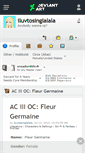 Mobile Screenshot of iluvtosinglalala.deviantart.com