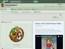 Tablet Screenshot of calamitykangaroo.deviantart.com