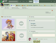 Tablet Screenshot of dorogato.deviantart.com