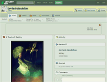 Tablet Screenshot of deviant-dandelion.deviantart.com