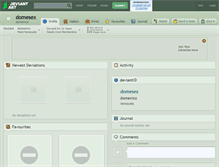 Tablet Screenshot of domesex.deviantart.com