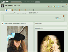 Tablet Screenshot of mermaidencreations.deviantart.com