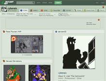 Tablet Screenshot of cyberaix.deviantart.com