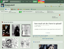 Tablet Screenshot of hinataiscute45.deviantart.com
