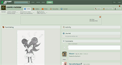 Desktop Screenshot of cosmic-rockstar.deviantart.com