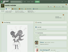 Tablet Screenshot of cosmic-rockstar.deviantart.com