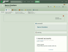 Tablet Screenshot of baron-cimetiere.deviantart.com