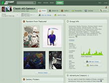 Tablet Screenshot of classic-ag-games.deviantart.com
