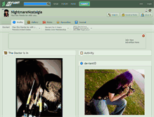 Tablet Screenshot of nightmarenostalgia.deviantart.com