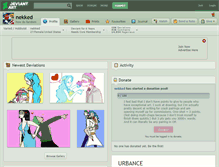 Tablet Screenshot of nekked.deviantart.com