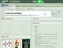 Tablet Screenshot of akuro.deviantart.com