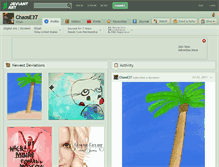 Tablet Screenshot of chaose37.deviantart.com