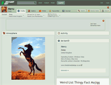 Tablet Screenshot of mevu.deviantart.com