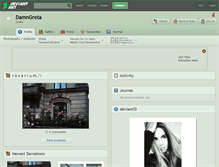 Tablet Screenshot of damngreta.deviantart.com