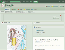 Tablet Screenshot of orihime-club.deviantart.com