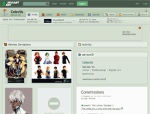 Tablet Screenshot of celectis.deviantart.com