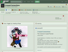 Tablet Screenshot of crossed-connections.deviantart.com