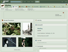 Tablet Screenshot of kittyling.deviantart.com