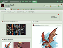 Tablet Screenshot of crimsonskye013.deviantart.com