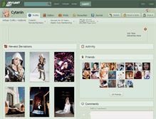 Tablet Screenshot of cytanin.deviantart.com