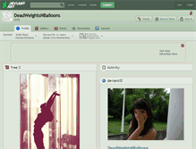 Tablet Screenshot of deadweightsnballoons.deviantart.com