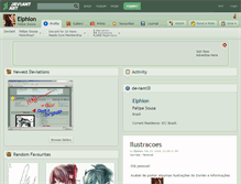 Tablet Screenshot of elphion.deviantart.com