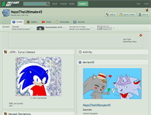 Tablet Screenshot of nazotheultimate45.deviantart.com