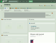 Tablet Screenshot of noesglomp.deviantart.com