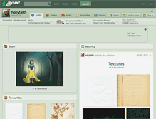 Tablet Screenshot of hollyfaith.deviantart.com