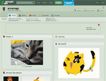 Tablet Screenshot of annamage.deviantart.com