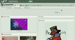 Desktop Screenshot of crimsonpenguin.deviantart.com