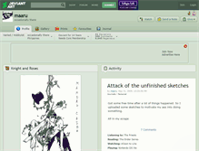 Tablet Screenshot of maaru.deviantart.com