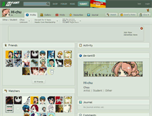 Tablet Screenshot of hi-chu.deviantart.com