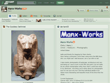 Tablet Screenshot of manx-works.deviantart.com