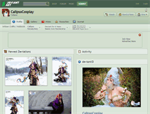 Tablet Screenshot of calipsocosplay.deviantart.com