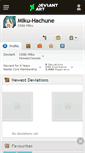 Mobile Screenshot of miku-hachune.deviantart.com