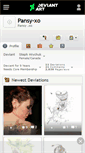 Mobile Screenshot of pansy-xo.deviantart.com