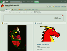 Tablet Screenshot of jerseyfiredragon20.deviantart.com