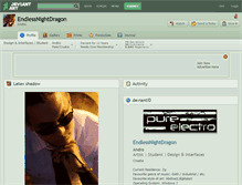 Tablet Screenshot of endlessnightdragon.deviantart.com