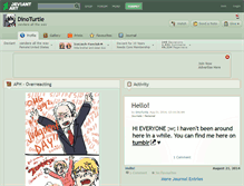 Tablet Screenshot of dinoturtle.deviantart.com