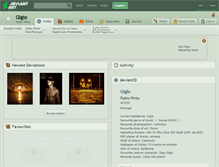 Tablet Screenshot of gigio.deviantart.com