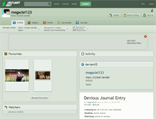 Tablet Screenshot of megaciel123.deviantart.com